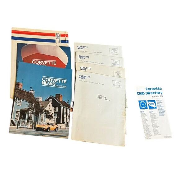 Corvette News (Lot of 6) VTG 1975 Magazines + Club Directory Daytona Racing - Picture 6 of 6